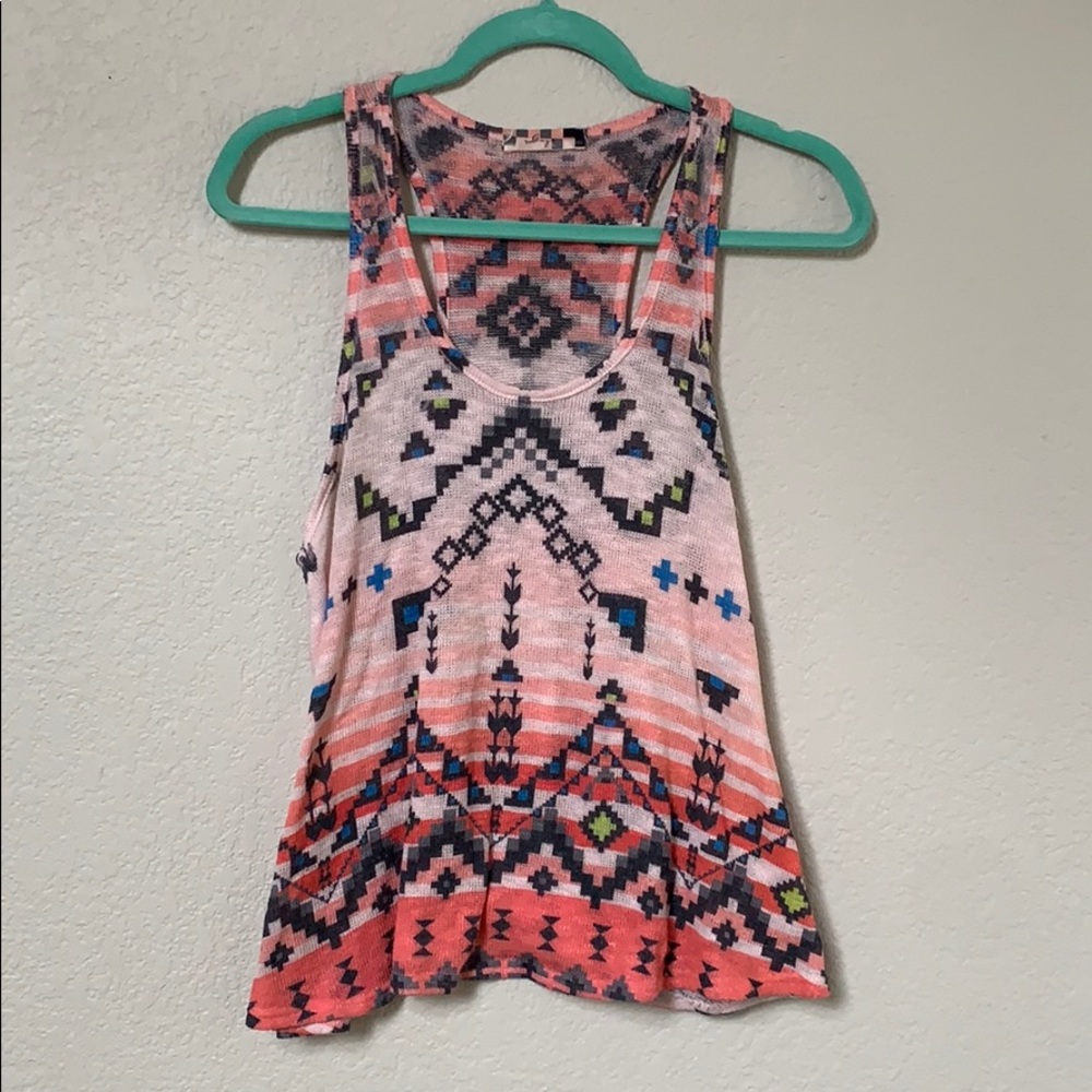 Tribal print tank top